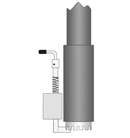 Western Mule Fold-A-Way Bumper Crane - Rotation Lock