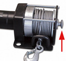 Western Mule Fold-A-Way Bumper Crane - Free Wheeling Winch Option