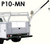 Western Mule Telescoping Boom Crane - P-Series - Utility Truck Bumper Mounted