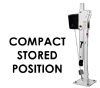 Western Mule Telescoping Boom Crane - P-Series - Stored Position