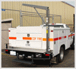 Western Mule Fold-A-Way Bumper Crane - S-Series - Flatbed Truck