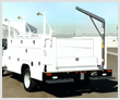 Western Mule Fold-A-Way Bumper Crane - U-Series - Utility Truck