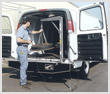 Western Mule Fold-A-Way Bumper Crane - V-Series - Van